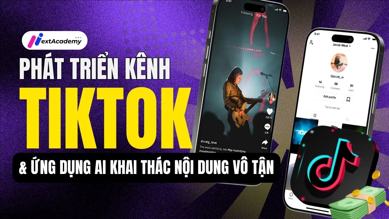 Phát triển kênh Tiktok và Ứng dụng AI khai thác nội dung vô tận